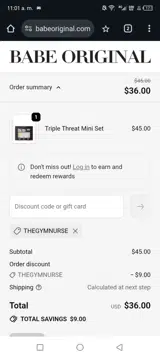 thegymnurse coupon verification screenshot
