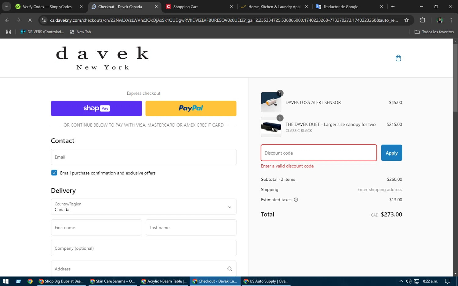 Babolat.com promo code screenshot showing code FALLDEALS applied at Babolat.com checkout page. Uploaded by SimplyCodes community member TheWizard on Feb 22, 2025