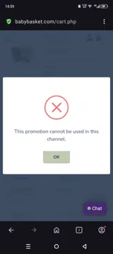Amexw10 coupon verification screenshot
