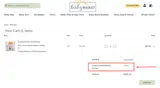 WELCOME10 coupon verification screenshot