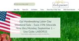 LABOR15 coupon verification screenshot