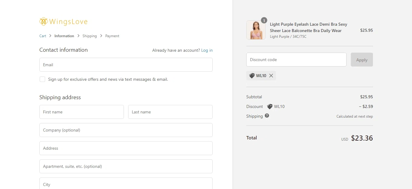BabyBjörn checkout page showing BabyBjörn promo code box | Screenshot taken by SimplyCodes community member on Apr 16, 2022
