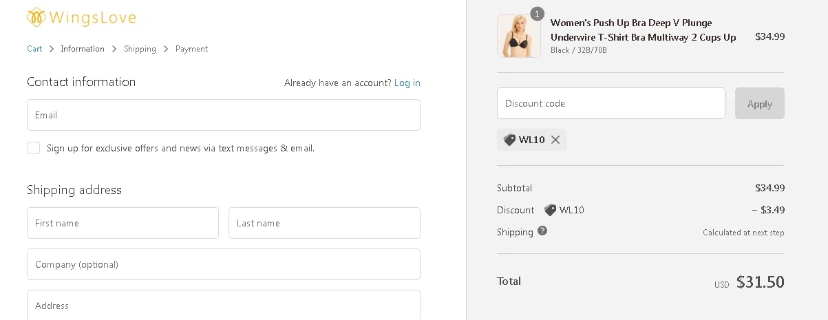 BabyBjörn checkout page showing BabyBjörn promo code box | Screenshot taken by SimplyCodes community member on Apr 6, 2022