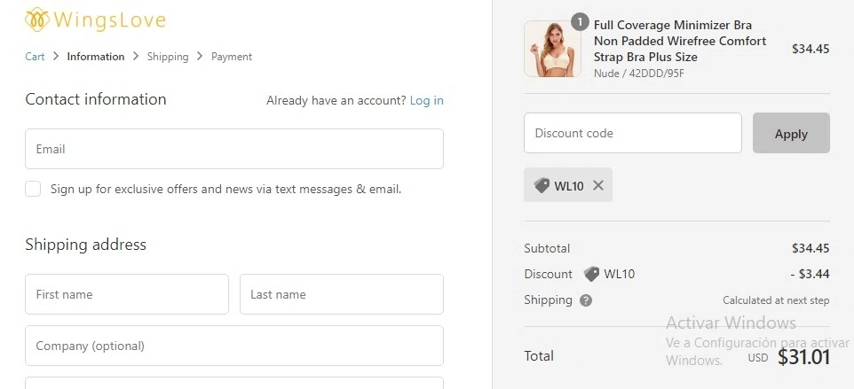 BabyBjörn checkout page showing BabyBjörn promo code box | Screenshot taken by SimplyCodes community member on Mar 9, 2022