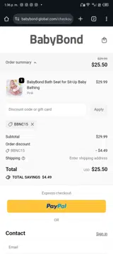 BBNC15 coupon verification screenshot