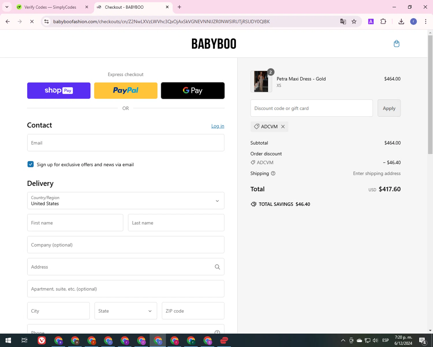 how to use Babyboo Fashion coupons