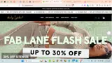 FABLANE coupon verification screenshot