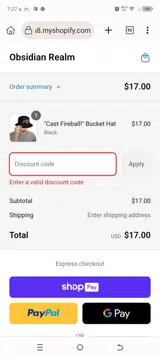 FIRSTWEEK coupon verification screenshot