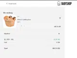 Babyshop coupon verification screenshot