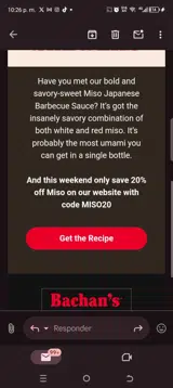 Miso20 coupon verification screenshot