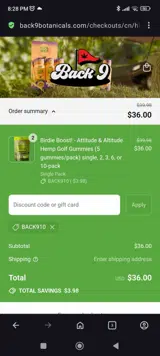 BACK910 coupon verification screenshot