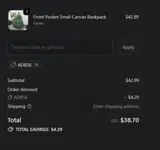 ADBS6 coupon verification screenshot