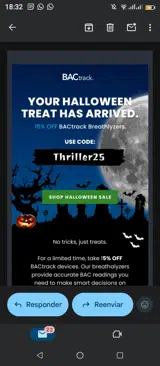 Thriller25 coupon verification screenshot