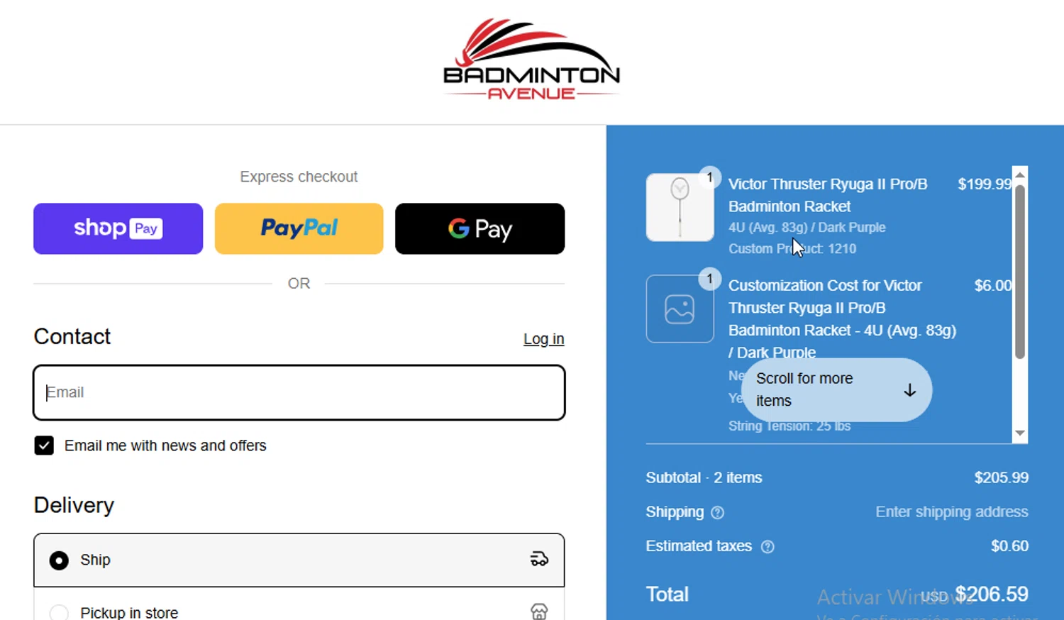 Badminton Avenue discount code screenshot showing code FAST5 applied at Badminton Avenue checkout page. Uploaded by SimplyCodes community member BudgetGuardian5712 on Apr 17, 2025