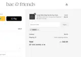 Bae and Friends coupon verification screenshot
