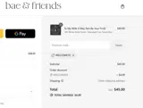 Bae and Friends coupon verification screenshot