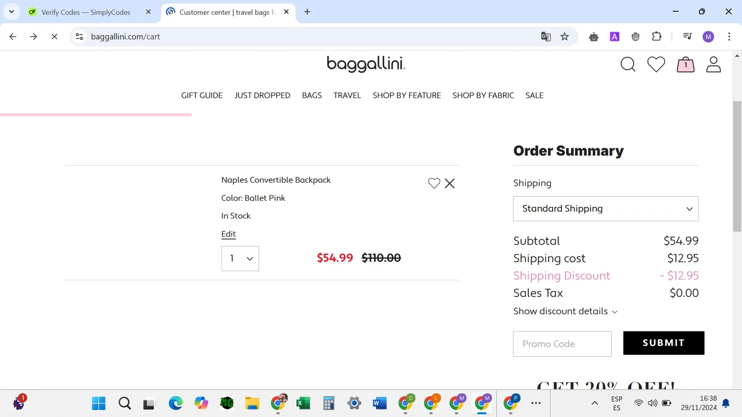 how to use baggallini coupons