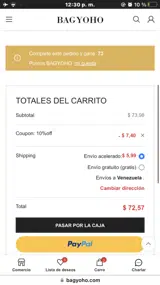 10%off coupon verification screenshot