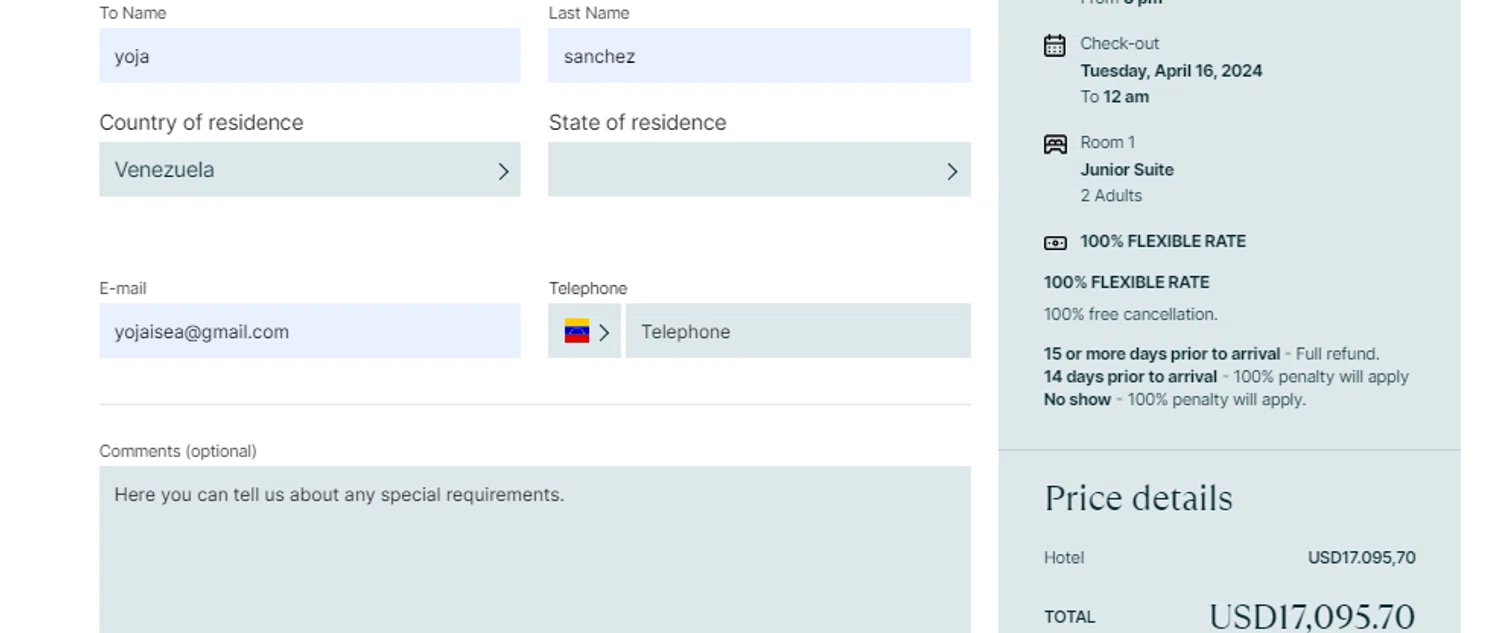 Bahia Principe Hotels & Resorts checkout page showing Bahia Principe Hotels & Resorts promo code box | Screenshot taken by SimplyCodes community member on Mar 13, 2024
