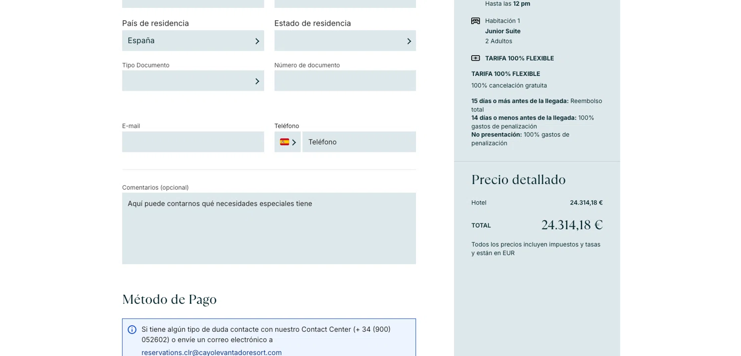 Bahia Principe Hotels & Resorts promo code screenshot showing code STAYMORE applied at Bahia Principe Hotels & Resorts checkout page. Uploaded by SimplyCodes community member ELOIN777 on Feb 11, 2025