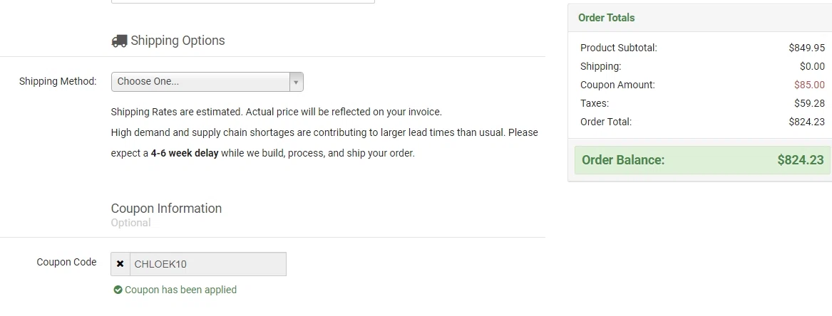 where to use Baja Designs promo code box