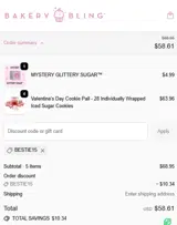 BESTIE15 coupon verification screenshot