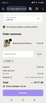 NGB coupon verification screenshot