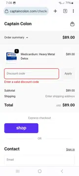 Balanced Health Today coupon verification screenshot