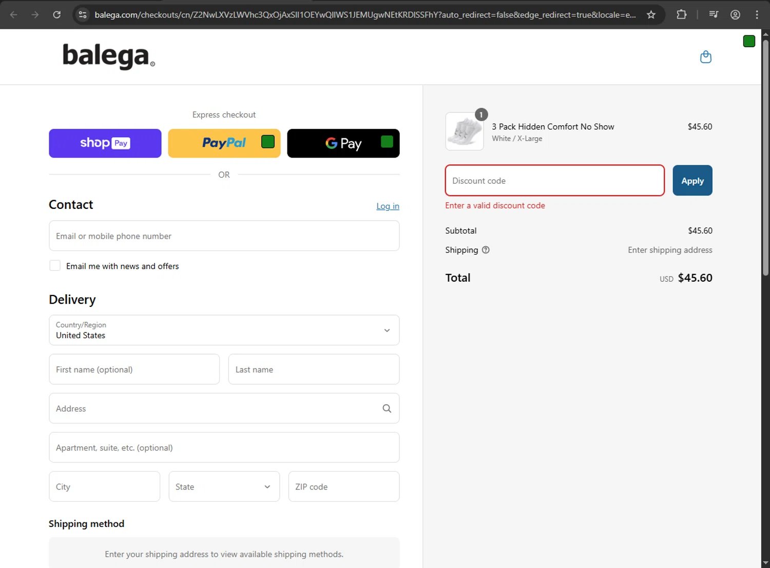 Balega promo code screenshot showing code SPRINGSALE2025 applied at Balega checkout page. Uploaded by SimplyCodes community member JakePerrox on Apr 6, 2025