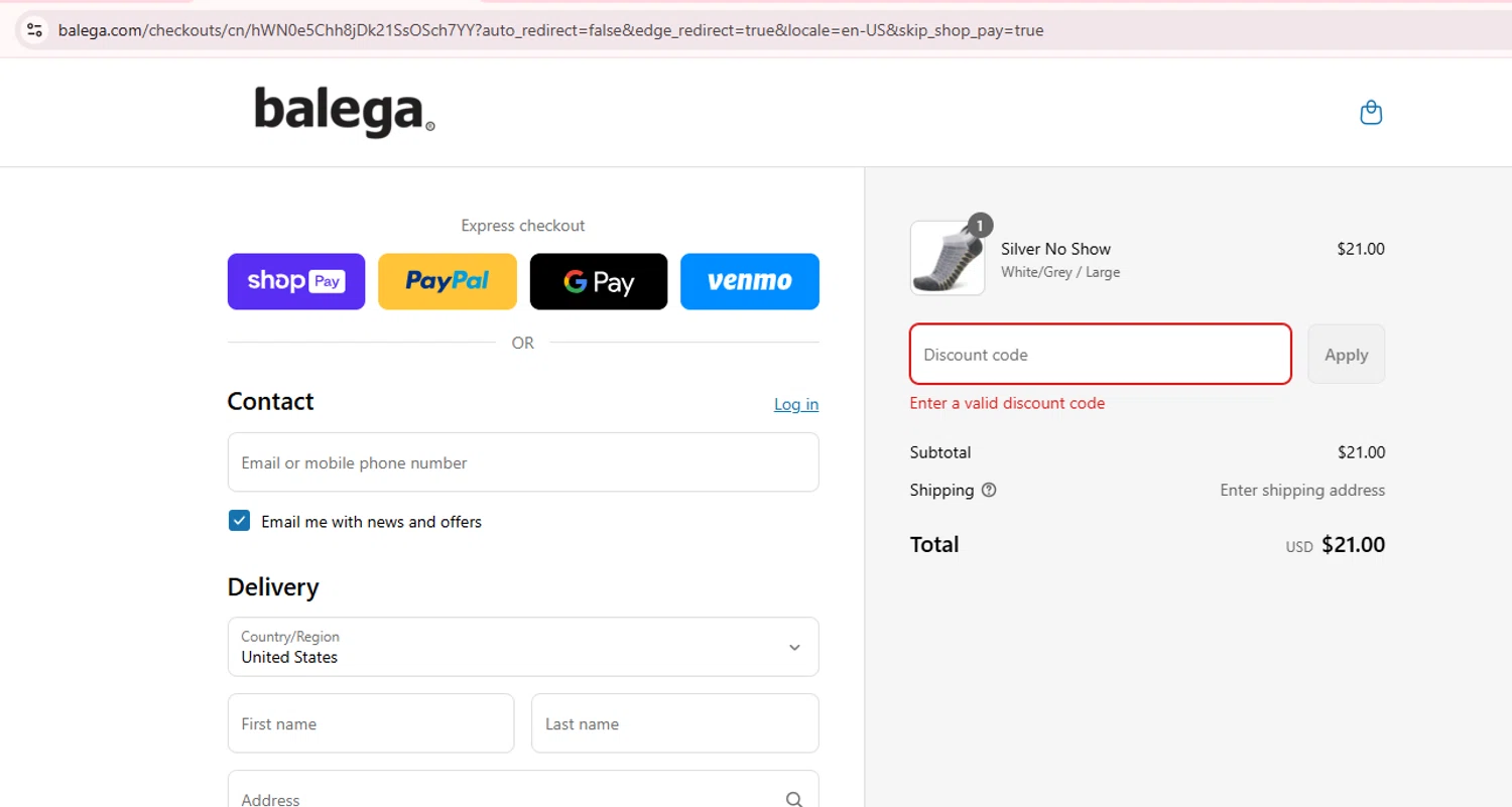 Balega promo code screenshot showing code SUMMER25 applied at Balega checkout page. Uploaded by SimplyCodes community member Teamgorila on Jul 15, 2025