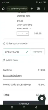 BALEINE04jp coupon verification screenshot