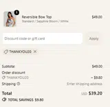 Baliawear Resortwear coupon verification screenshot