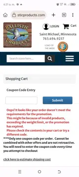 data10 coupon verification screenshot