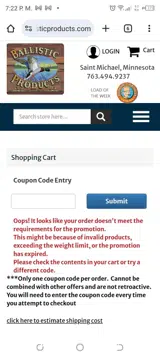 sep11 coupon verification screenshot