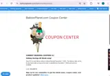BalloonPlanet.com coupon verification screenshot