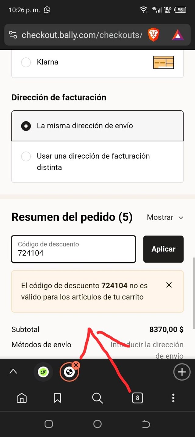 Bally checkout page showing Bally promo code box | Screenshot taken by SimplyCodes community member on Apr 12, 2024