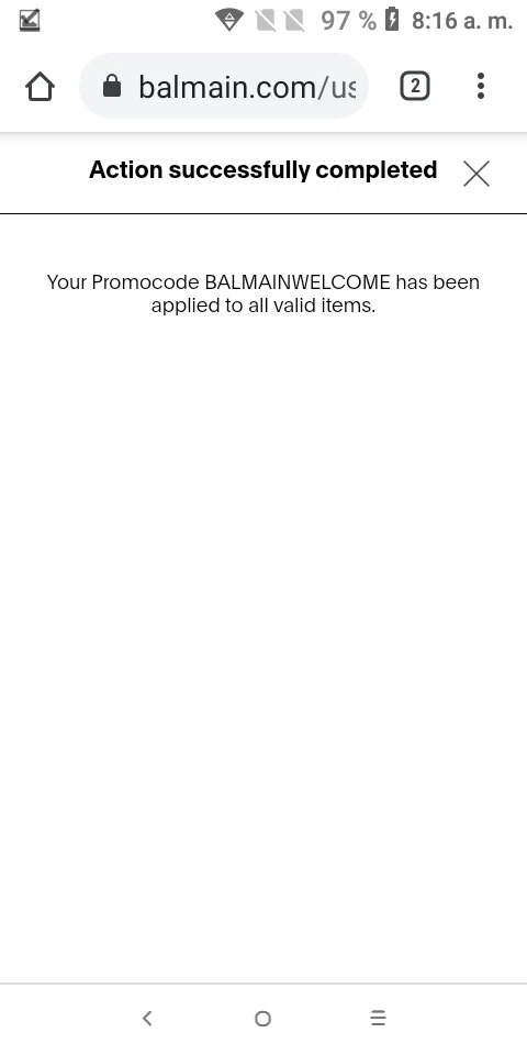 Balmain checkout page showing Balmain promo code box | Screenshot taken by SimplyCodes community member on Apr 7, 2021