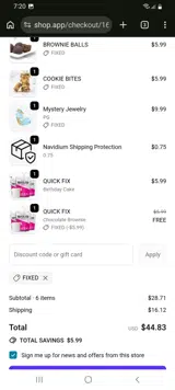FIXED coupon verification screenshot