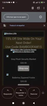 BAMBOOFAM15 coupon verification screenshot