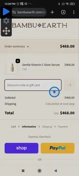ABSOLUTELYLISAWL coupon verification screenshot