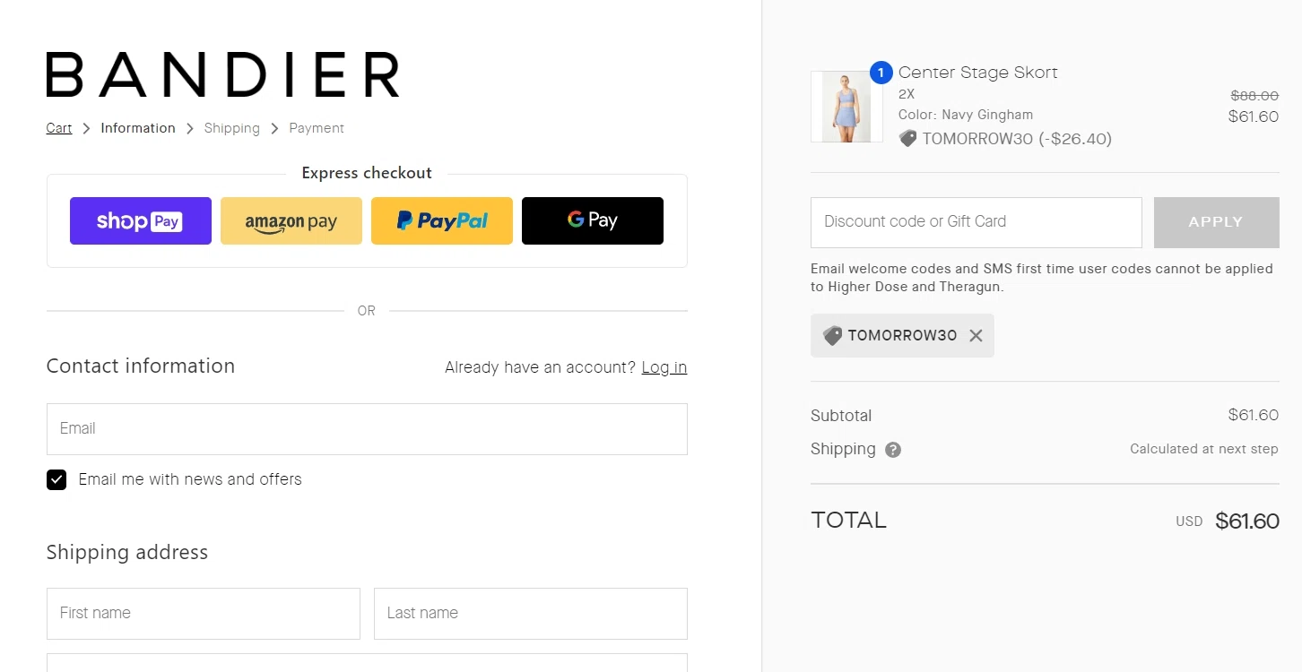 40% Off Bandier Discount Codes | Jul 