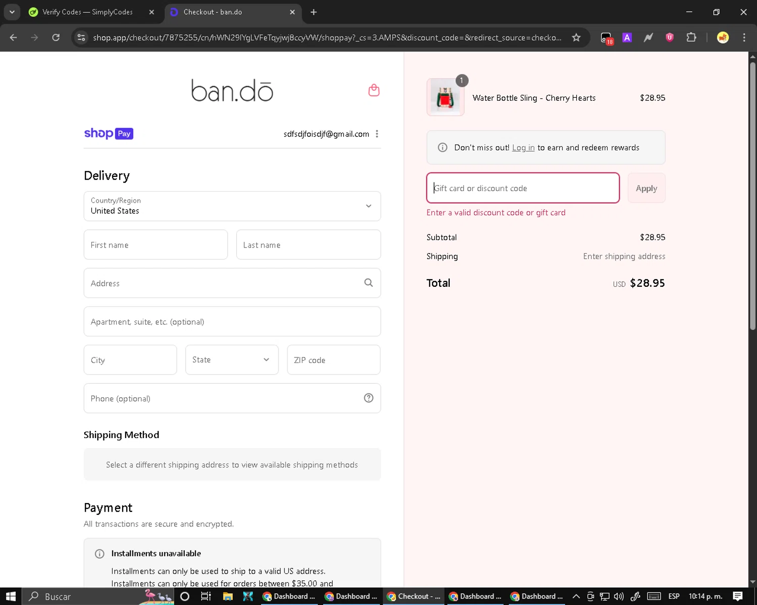 ban.do coupon code screenshot showing code HEATWAVE applied at ban.do checkout page. Uploaded by SimplyCodes community member NobleFox488 on Aug 24, 2025