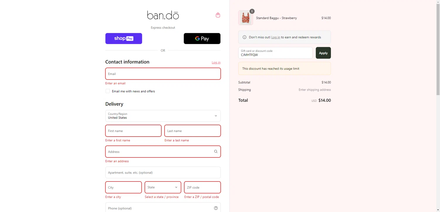 ban.do coupon code screenshot showing code CJMHTFQW applied at ban.do checkout page. Uploaded by SimplyCodes community member CleverHawk1744 on Aug 9, 2025