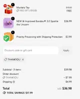 Bandou coupon verification screenshot