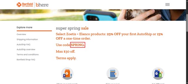 Banfield Pet Hospital checkout page showing Banfield Pet Hospital promo code box | Screenshot taken by SimplyCodes community member on Jun 26, 2025