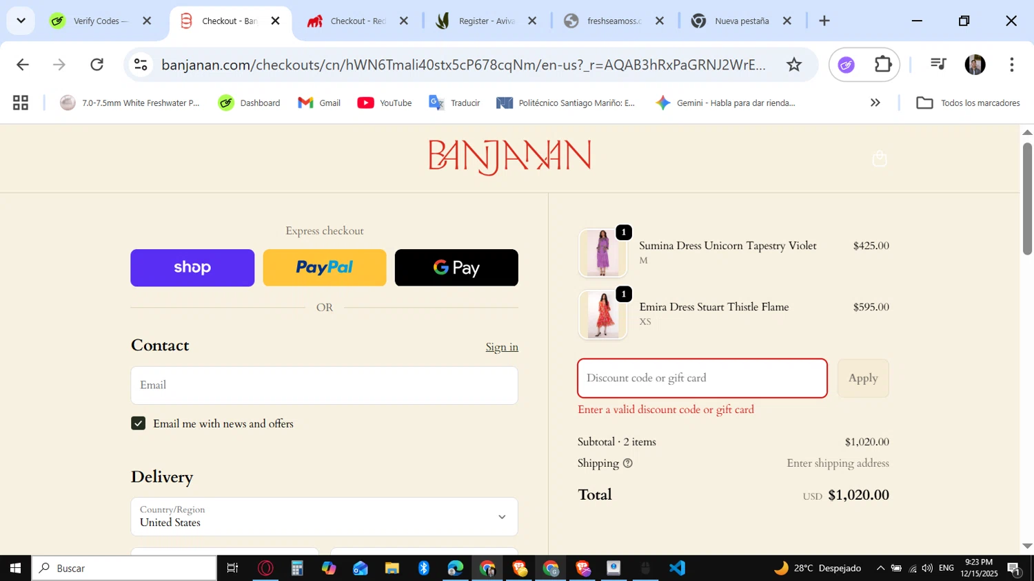 Banjanan discount code screenshot showing code WELCOME10% applied at Banjanan checkout page. Uploaded by SimplyCodes community member KataldoMustafack on Dec 16, 2025