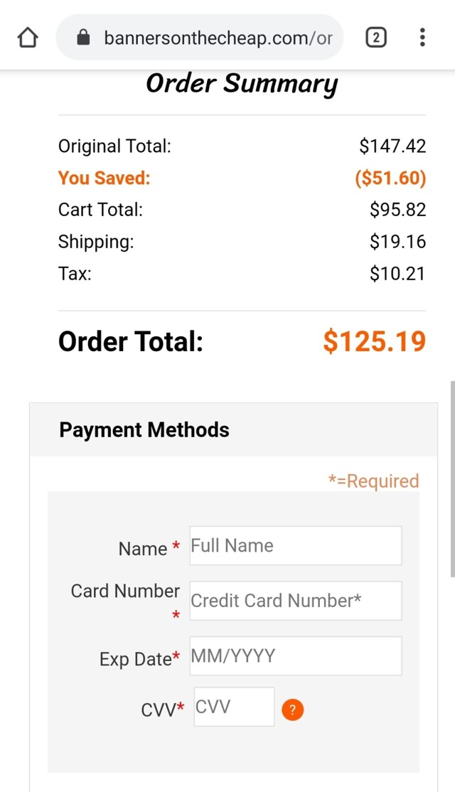 Banners on the cheap checkout page showing Banners on the cheap promo code box | Screenshot taken by SimplyCodes community member on Dec 31, 2020