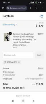 SPECIALOFF coupon verification screenshot