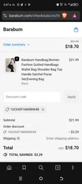 10CHGP1M6R8W48 coupon verification screenshot
