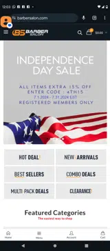 BarberSalon.com coupon verification screenshot